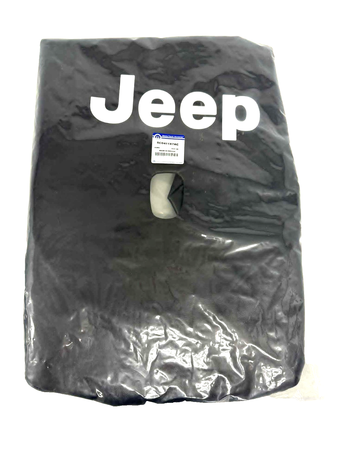 2018 + Jeep Wrangler  Spare Tire Cover 18” 6CD411X7AC Black Leather  w/ Camera