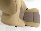 1999 - 2016 Ford Super Duty Front Seats, XLT Adobe Tan Cloth w/Power Driver OEM
