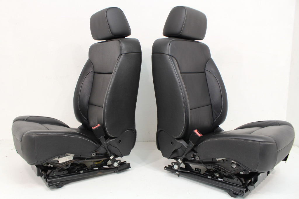 2014 - 2019 GM Sierra Silverado LTZ Front Seats, Black Leather, Powered Heated