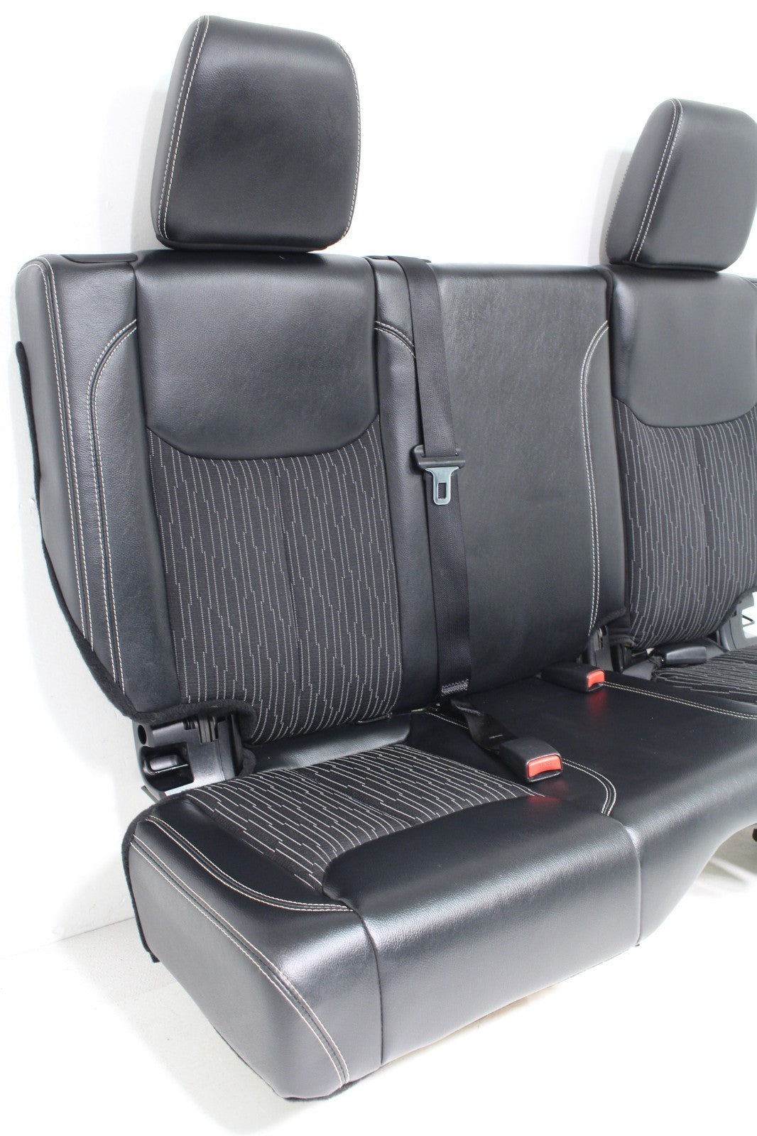 2007 - 2018 Jeep Wrangler JKU Seats Set, Oscar Mike Black Leather Freedom Edtn