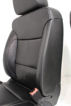 2014 - 2019 GM Sierra Silverado LTZ Front Seats, Black Leather, Powered Heated