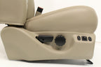 99-10 Ford F250 F350 Excursion Seats Tan Leather Power Front Bench Super Duty