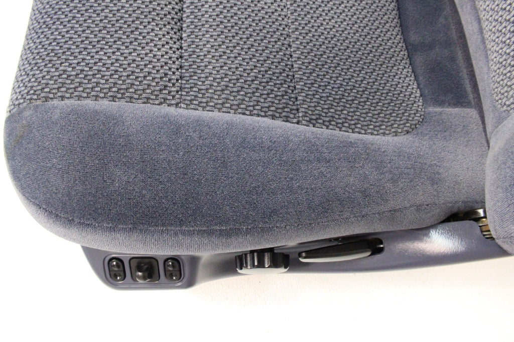 1999 - 2007 Ford Super Duty Front Bucket Seats, Denim Blue Cloth Fits 73+ Trucks