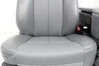 1999 - 2016 Ford Super Duty Steel Gray Vinyl Seats with Center Console Jump Seat