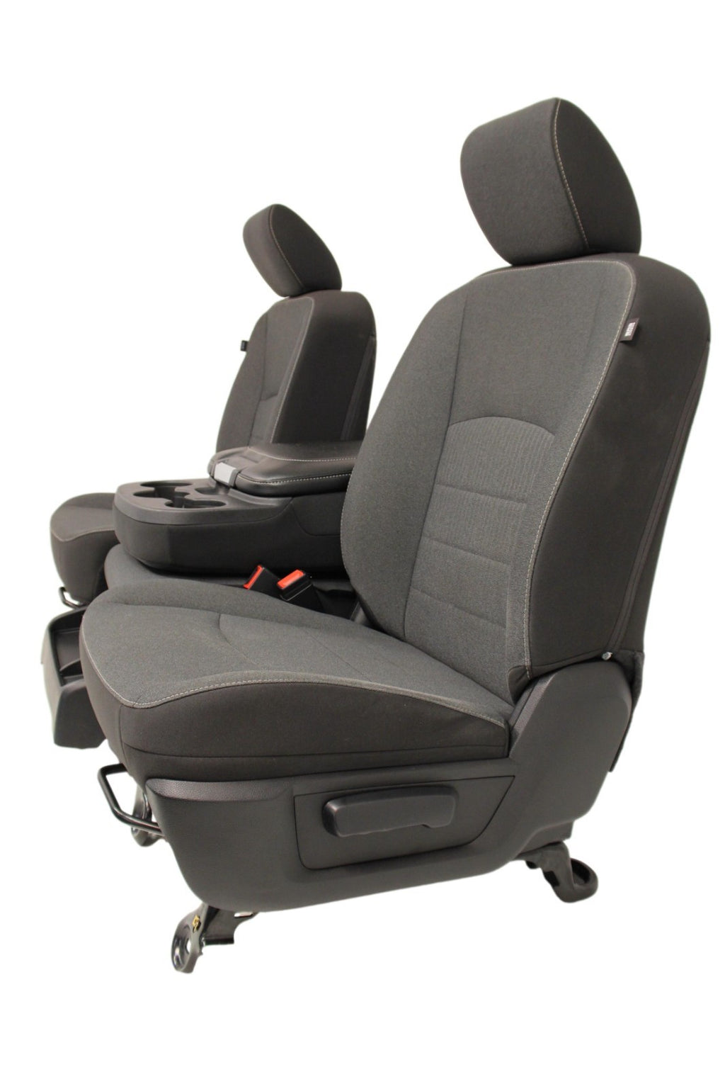 2019-2024 Ram Classic Front Seats, Diesel Gray Black Cloth, Manual w/ Jump Seat