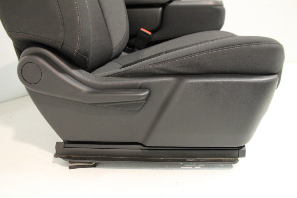 2019 - 2026 Chevy Silverado Split Bench Seat, LT Black Cloth w/ Power Driver