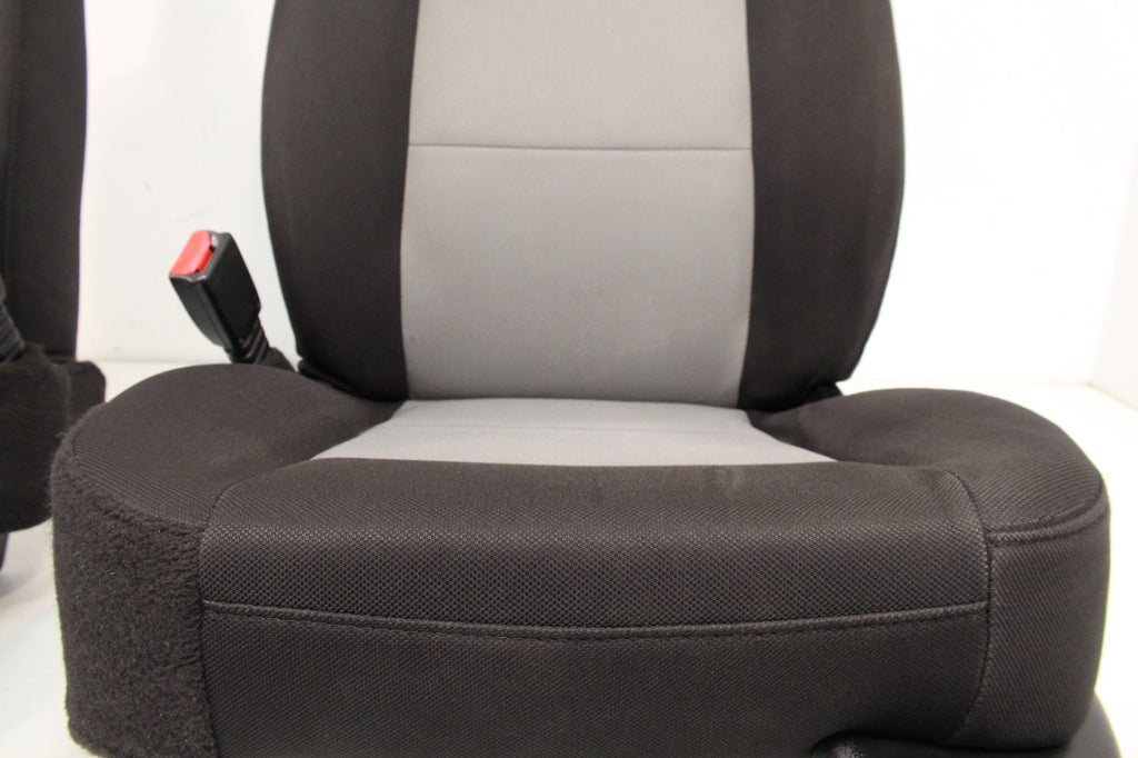 1998 - 2009 Ford Ranger Front Seats, Black Gray Cloth Bucket, Extended Cab