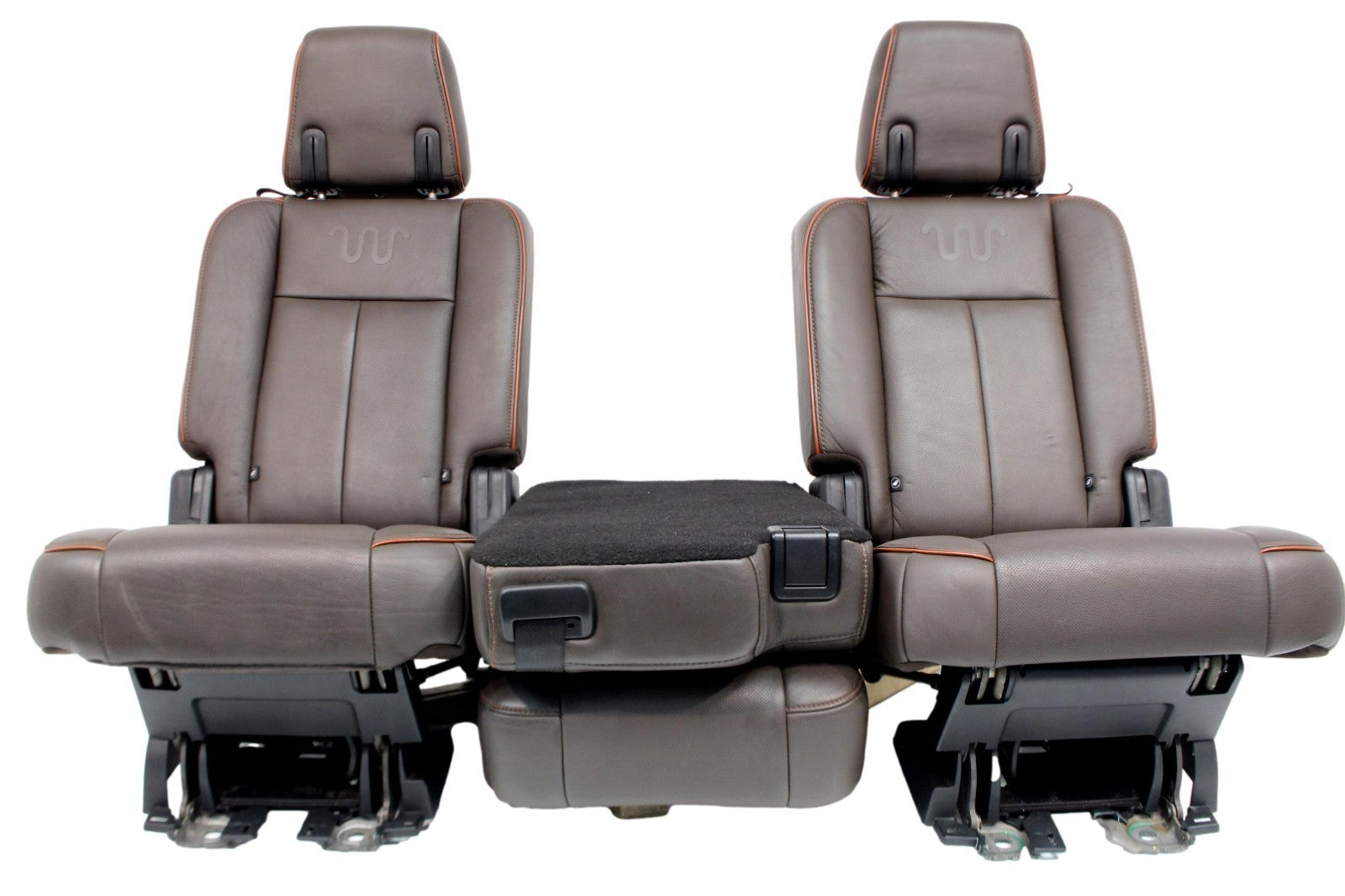 2015 - 2017 Ford Expedition King Ranch Seats 3 Row Set, Mesa Brown Leather OEM