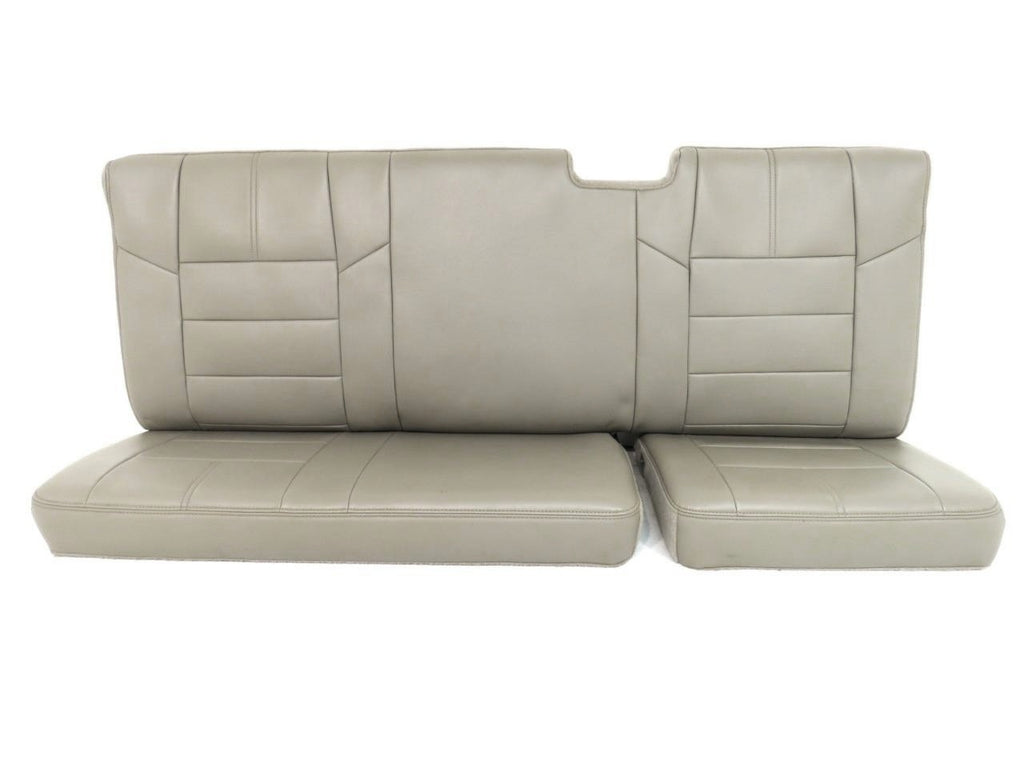 2008 - 2010 Ford Super Duty Supercab Ext Cab Rear Seats,  Stone Gray Leather OEM