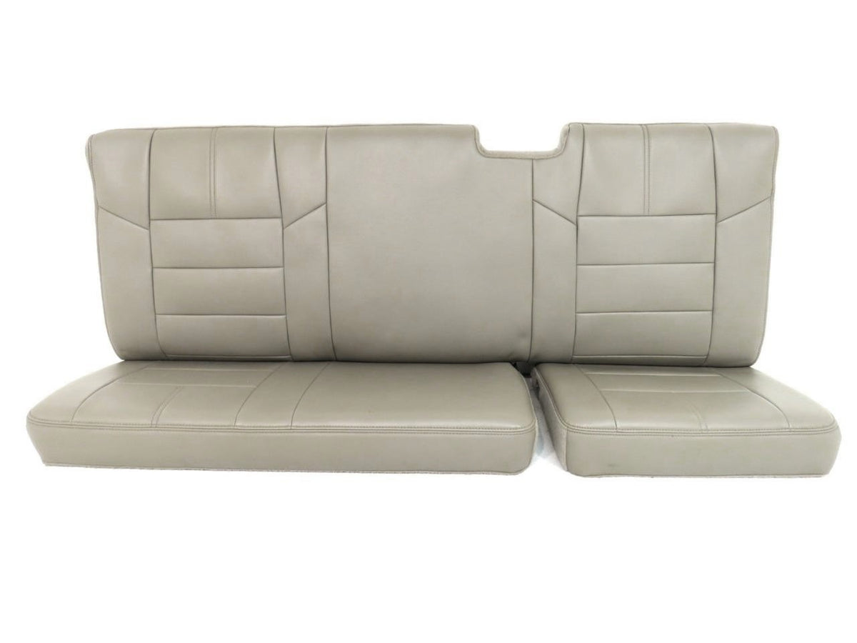 2008 - 2010 Ford Super Duty Supercab Ext Cab Rear Seats,  Stone Gray Leather OEM