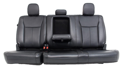 2015 - 2022 Ford F150 Super Duty Rear Seats, Crew Cab Black Leather Lariat OEM
