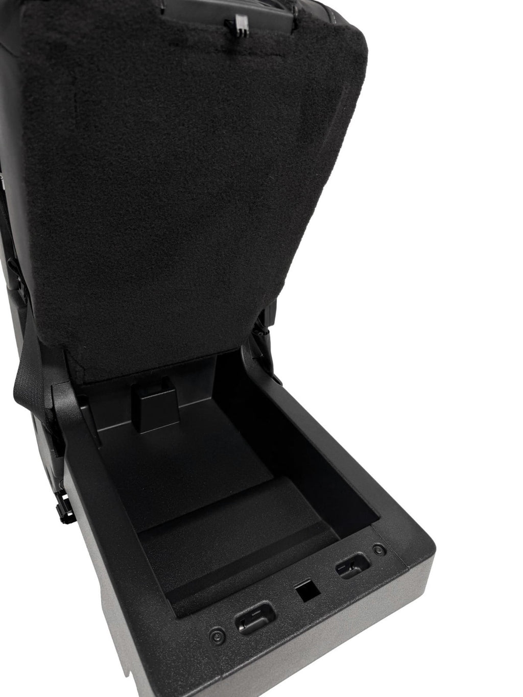 2015-2025 F150 Super Duty Console → Jump Seat Conversion Kit Black Leather Gray