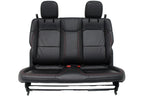2018 - 2025 Wrangler JL 2-Door Rear Seat, Black Leather w/ Rubicon Red Stitching