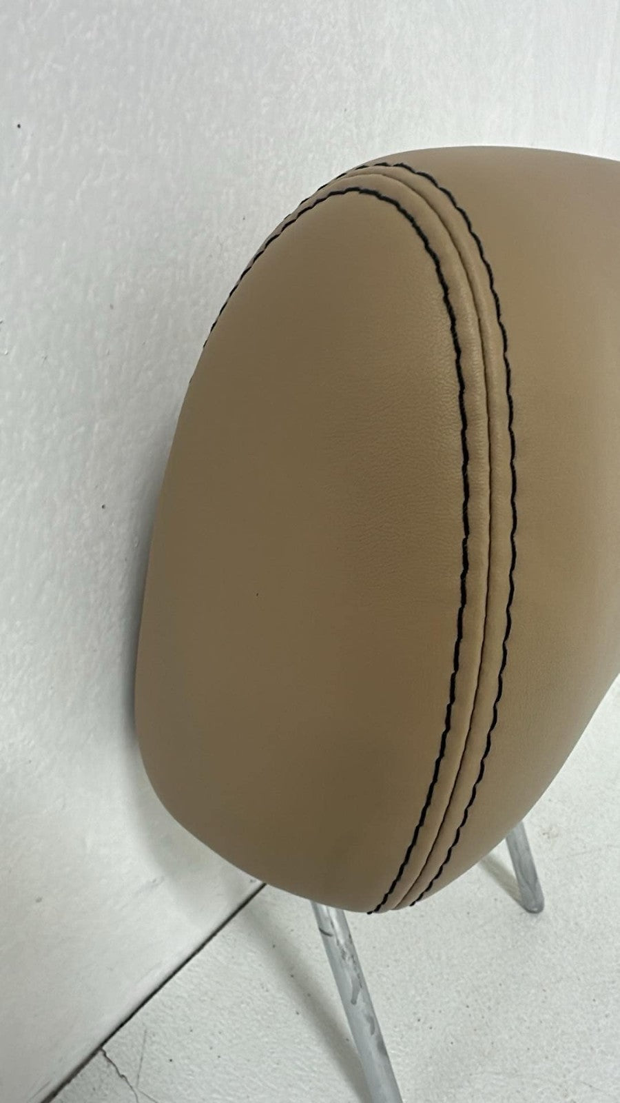 2011 - 2014 OEM Ford F150 Headrest, Front, Camel Tan Leather, Black Stitching