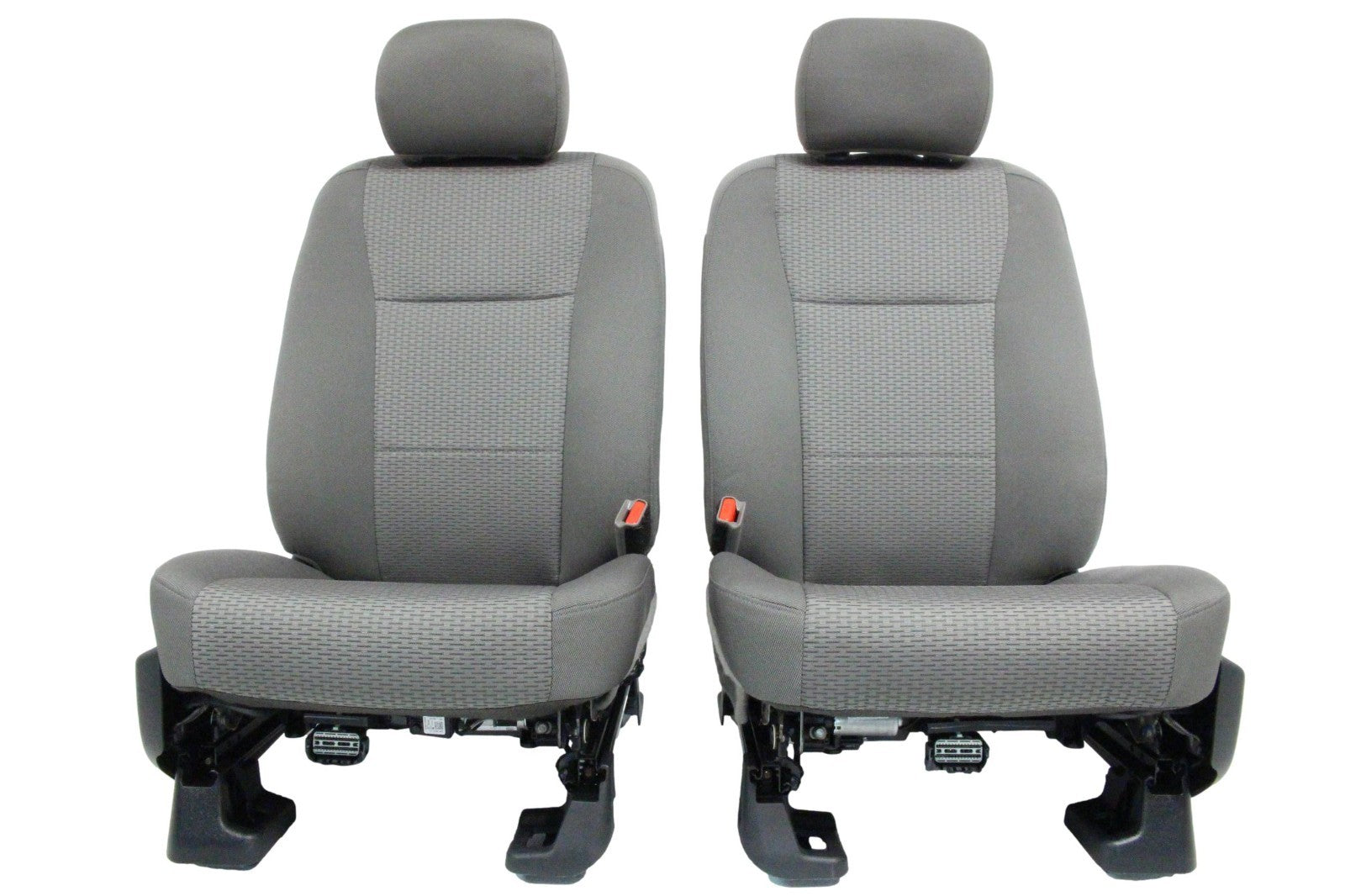 2015 - 2022 Ford F150 Super Duty Front Seats, XLT Power Earth Gray Cloth Heated