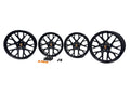 Porsche 911 992 RS Spyder Design 20"/21" Staggered Wheel Set Black w/ TPMS Lugs