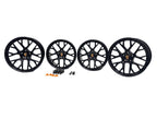 Porsche 911 992 RS Spyder Design 20"/21" Staggered Wheel Set Black w/ TPMS Lugs