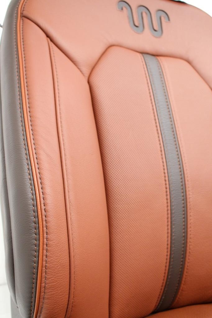 2015 - 2022 Ford F150 Super Duty Front Seats, King Ranch OEM Brown Leather