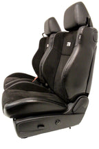 2008 - 2023 Dodge Challenger Front Seats,  Black Leather Suede w/ T/A Embroidery