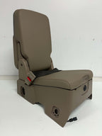 2014 - 2019 GMC Chevy Sierra Silverado Jump Seat Console, Tan Dune Leather OEM