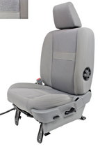 2006 - 2009 Dodge Ram Powered Drivers Seat, OEM YES Slate Gray Cloth w/ Lumbar