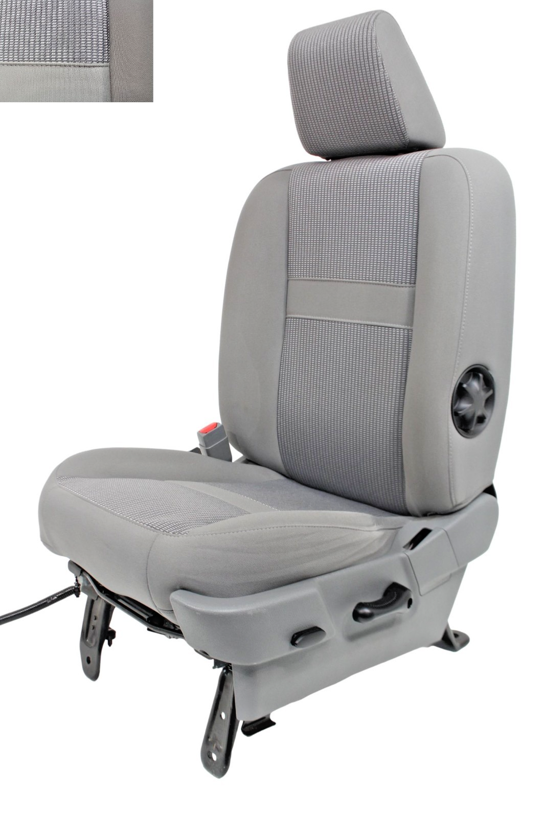 2006 - 2009 Dodge Ram Powered Drivers Seat, OEM YES Slate Gray Cloth w/ Lumbar