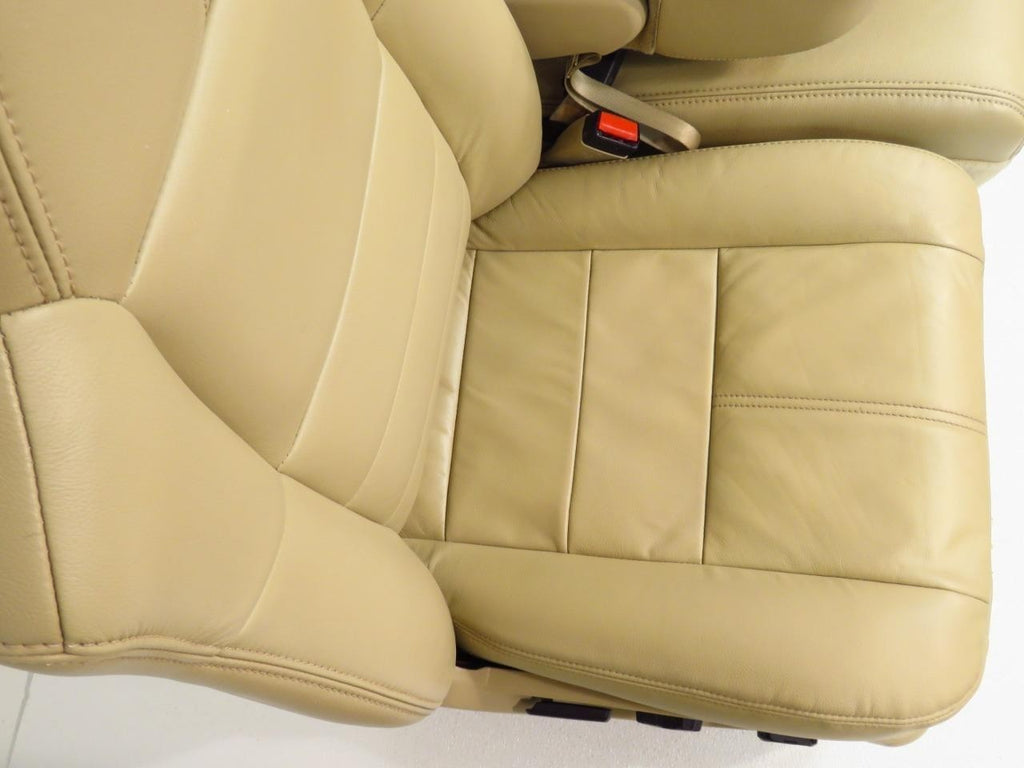 2008 - 2010 Ford Super Duty Front Seats w/ Jump, Lariat Tan Leather Heated Power