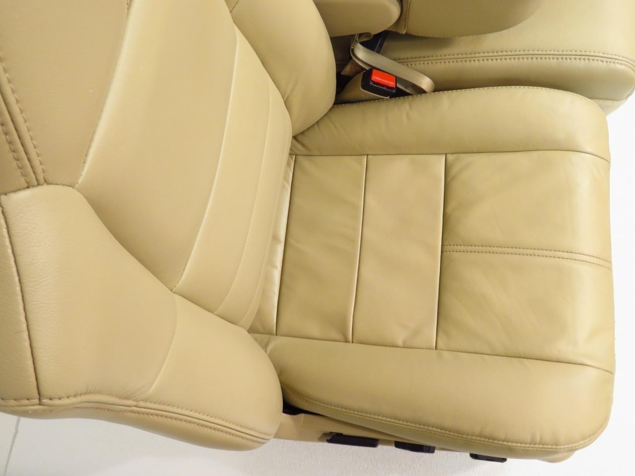 2008 - 2010 Ford Super Duty Front Seats w/ Jump, Lariat Tan Leather Heated Power
