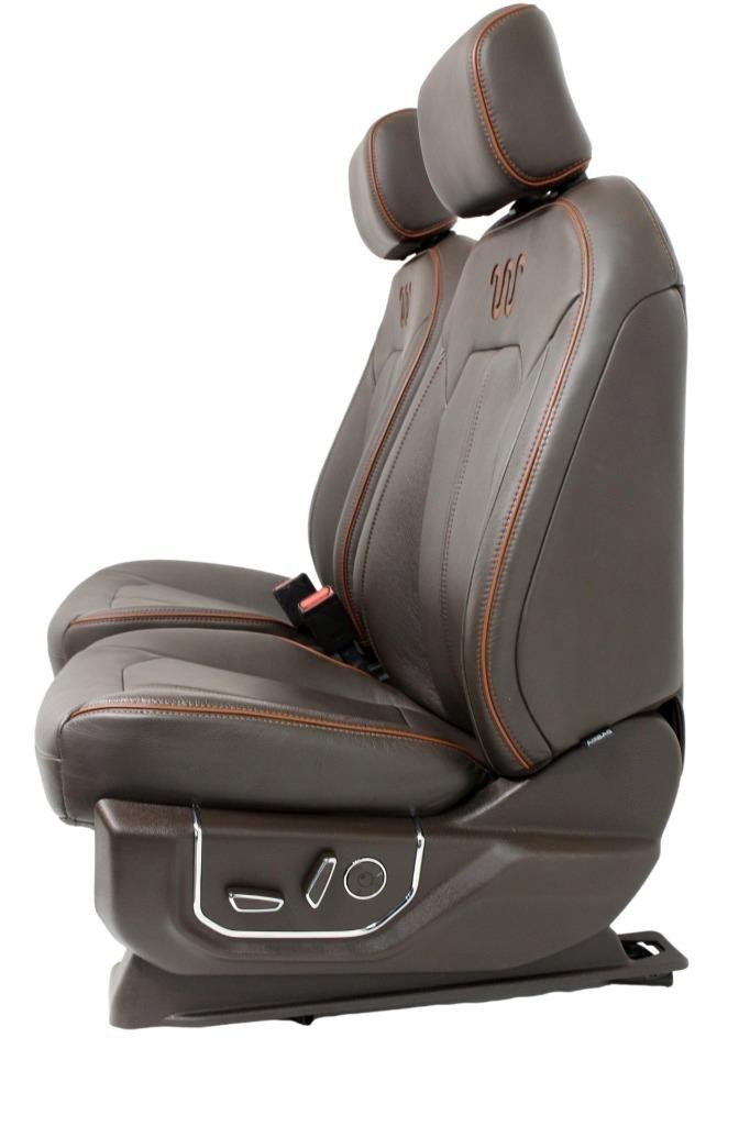 2015 - 2022 Ford F150 Super Duty Front Seats, King Ranch Java Brown Leather