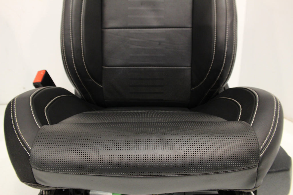 2015-2023 Ford Mustang Seats Set, Shelby GT500 Coupe Black Leather Heated Cooled