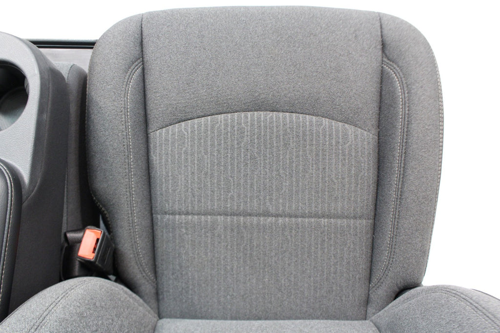 2019 - 2024 Ram HD Front Bench Seat, Diesel Gray Cloth Manual w Center Jump Seat