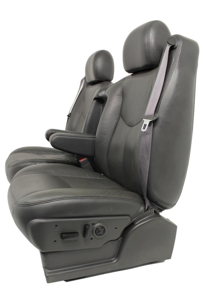 99 - 06 Silverado Sierra Tahoe Yukon Heated Power Leather Seats Dark Pewter OEM