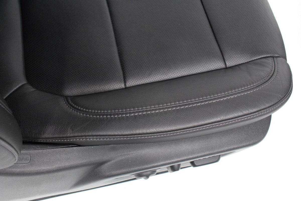 19-22 Silverado Sierra Heated Cooled Black Leather Seats Front & Rear Set OEM