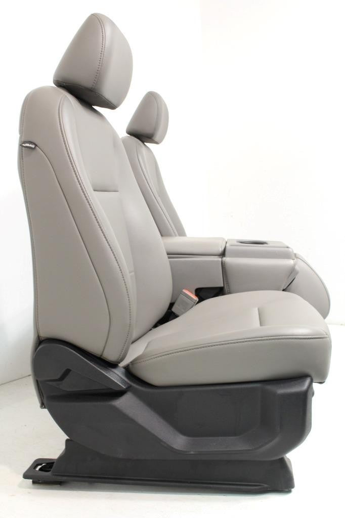 2015 - 2022 Ford F150 & Super Duty Front Seats, 4-Door XL Earth Gray Vinyl Bench