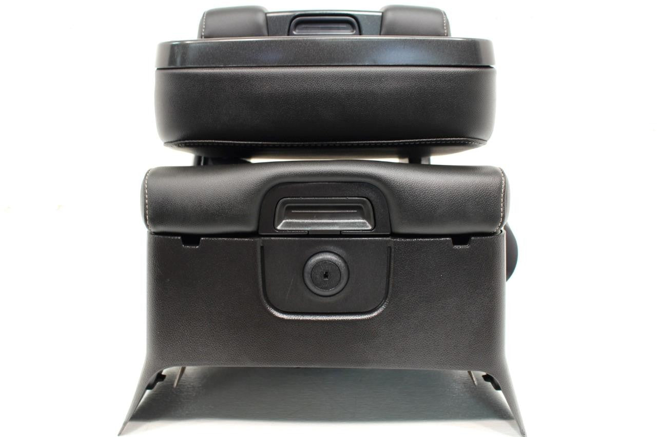 2014 - 19 Chevy Silverado GMC Sierra Black Leather Folding Jump Seat Console Kit