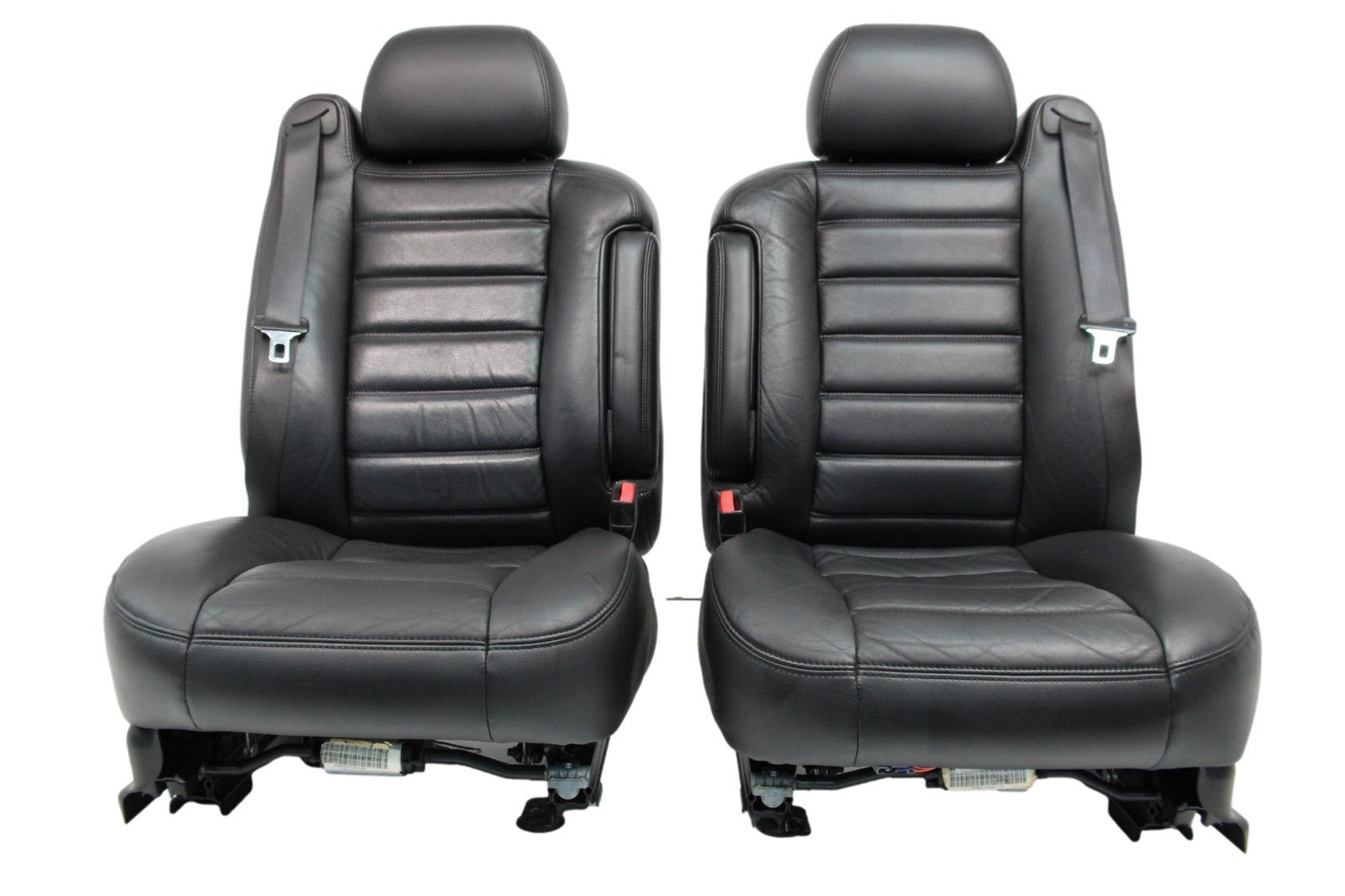 2003 - 2007 Hummer H2 Seats Set, Black Leather Powered Heated OEM