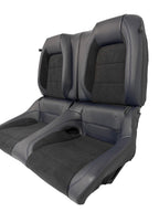 24-26 Mustang Dark Horse Coupe Seats Set, Black Indigo Blue Leather Suede