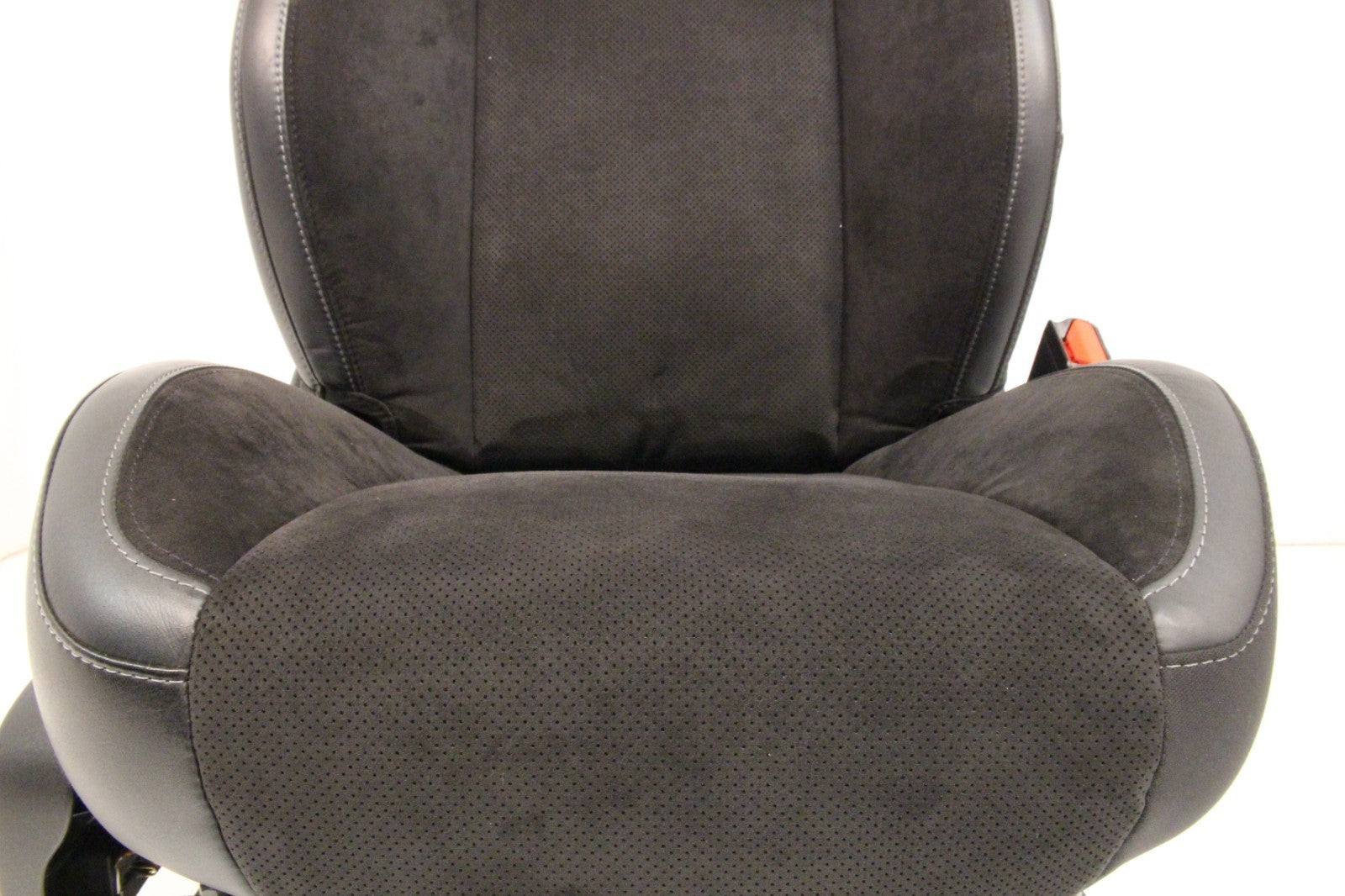 2008 - 2023 Dodge Challenger Front Seats,  Black Leather Suede w/ T/A Embroidery