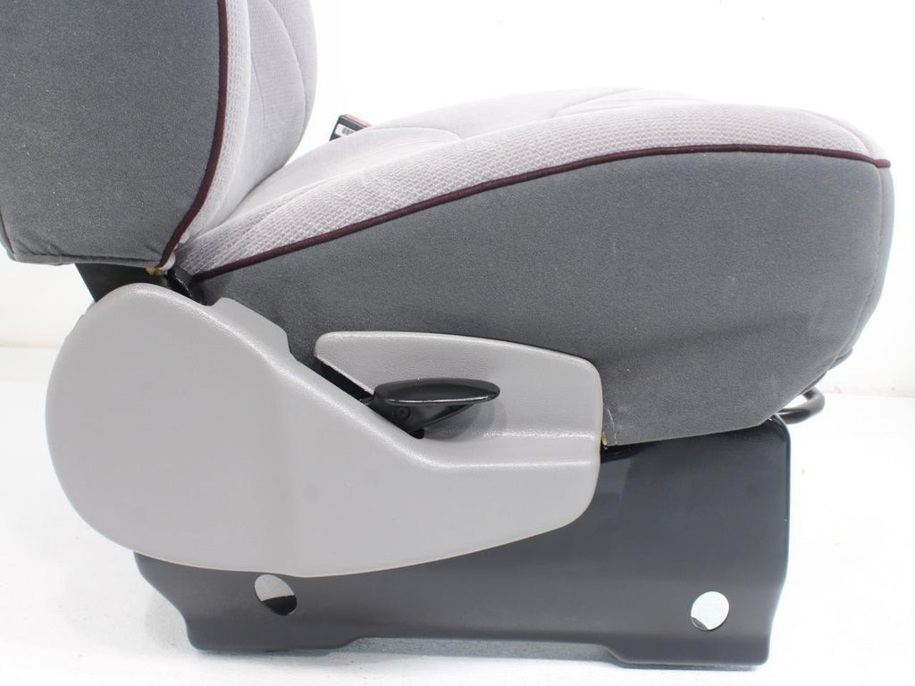 Ford Econoline Front Bucket Seats, Powered Gray Cloth w/ Folding Armrests, 1997+