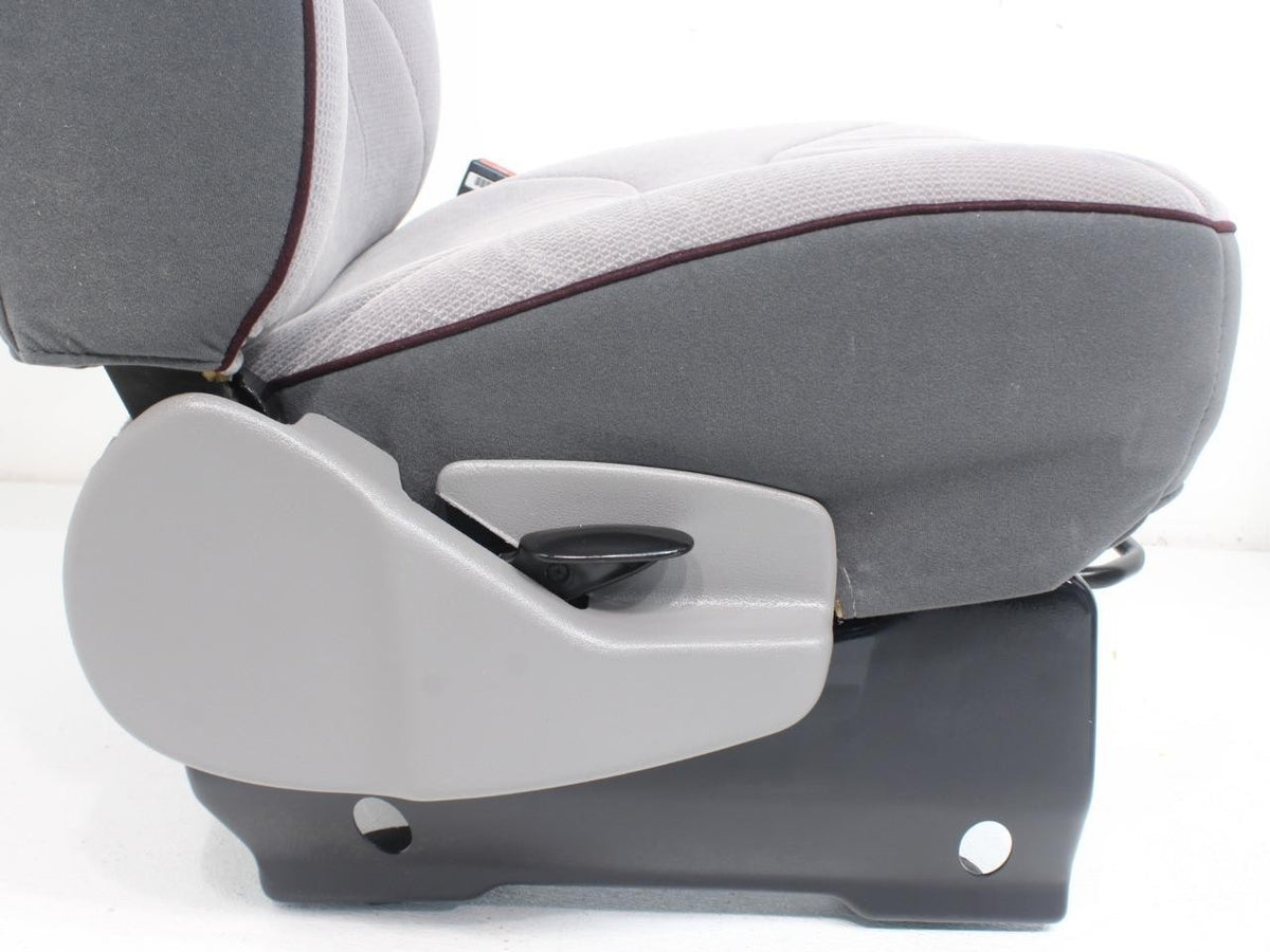 Ford Econoline Front Bucket Seats, Powered Gray Cloth w/ Folding Armrests, 1997+
