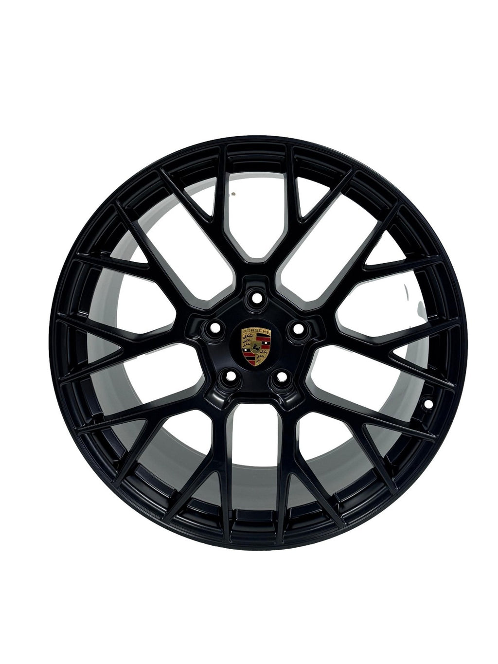 Porsche 911 992 RS Spyder Design 20"/21" Staggered Wheel Set Black w/ TPMS Lugs