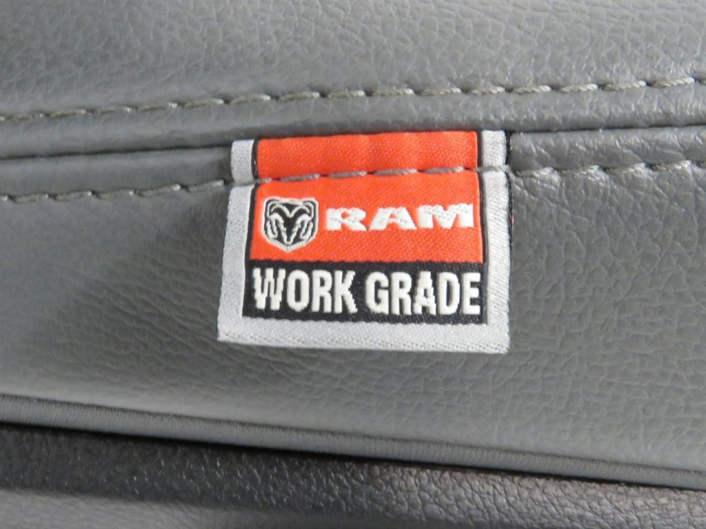2009-2018 Dodge Ram Front Seats Pair, OEM Work Grade Gray Vinyl Manual LH RH