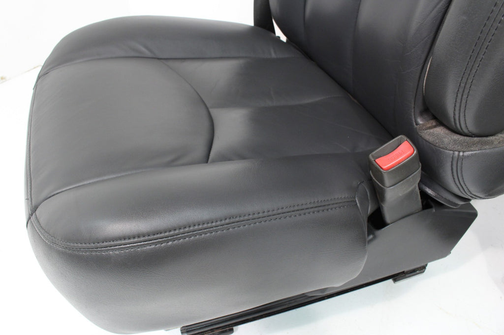 1999 - 2007 Chevy Silverado Seats, OEM Powered Heated Dark Pewter Leather