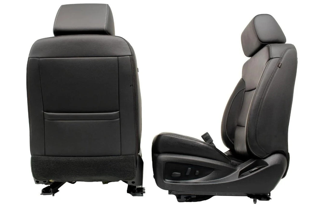 2014 - 2019 Sierra Chevy Silverado Front Seats, LTZ Power Black Leather, Heated