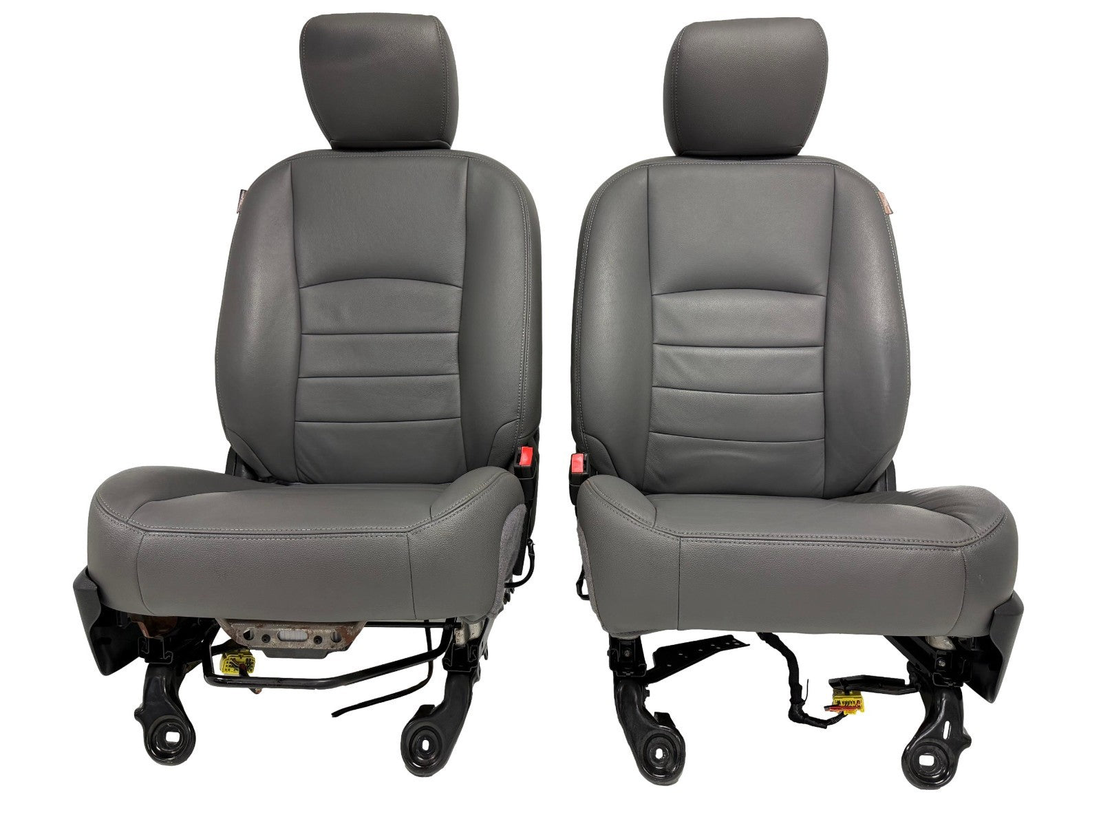 2009 - 2018 Dodge Ram Seats Set Crew Cab, Alea Gray Leather w/ OEM Power Driver