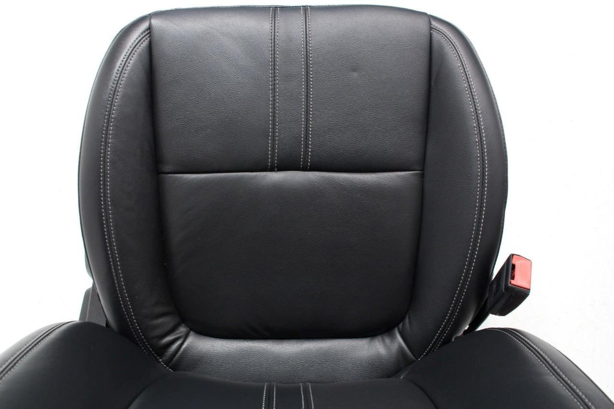 2019 - 2023 Ford Ranger Seat Set, Lariat Heated Black Leather Front & Rear OEM