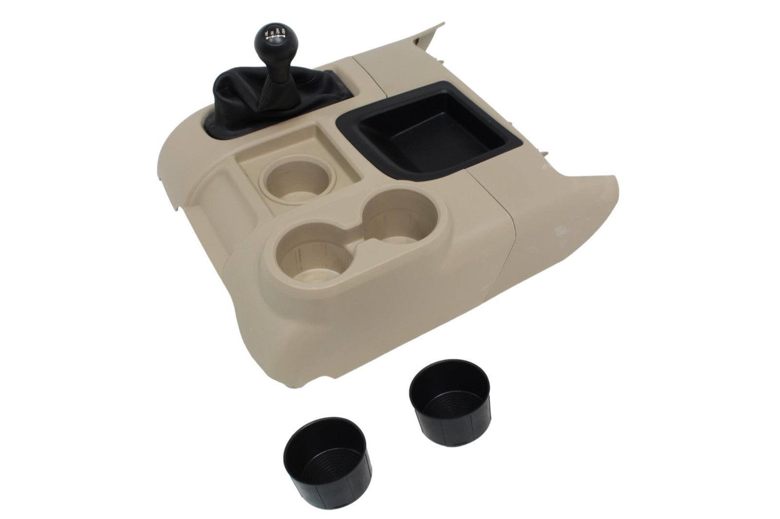 OEM 2013 - 2018 Dodge RAM Diesel Lower Floor Console, Cupholder & Shifter, Tan