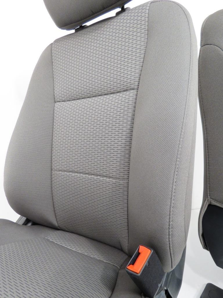 2015 - 2022 Ford F-150 Super Duty Front Seats, XLT Gray Cloth w/ Power Driver