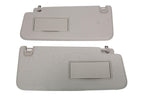 2019 - 2023 Dodge Ram 1500 LH RH Pair Sun Visor w/ Vanity Mirror Light Gray OEM