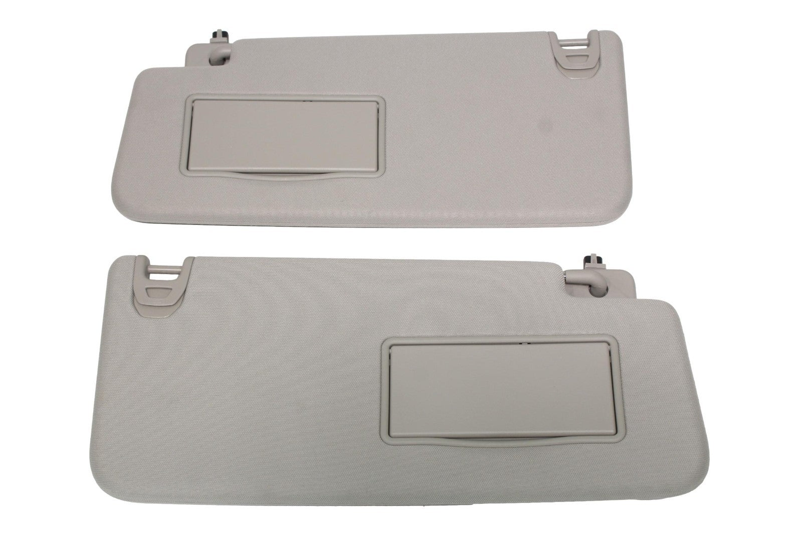 2019 - 2023 Dodge Ram 1500 LH RH Pair Sun Visor w/ Vanity Mirror Light Gray OEM